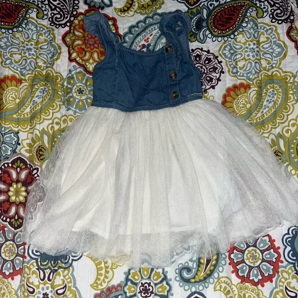 Calvin Klein Jeans | Dresses | Calvin Klein Denim Tulle Dress Size 4t D35 |  Poshmark